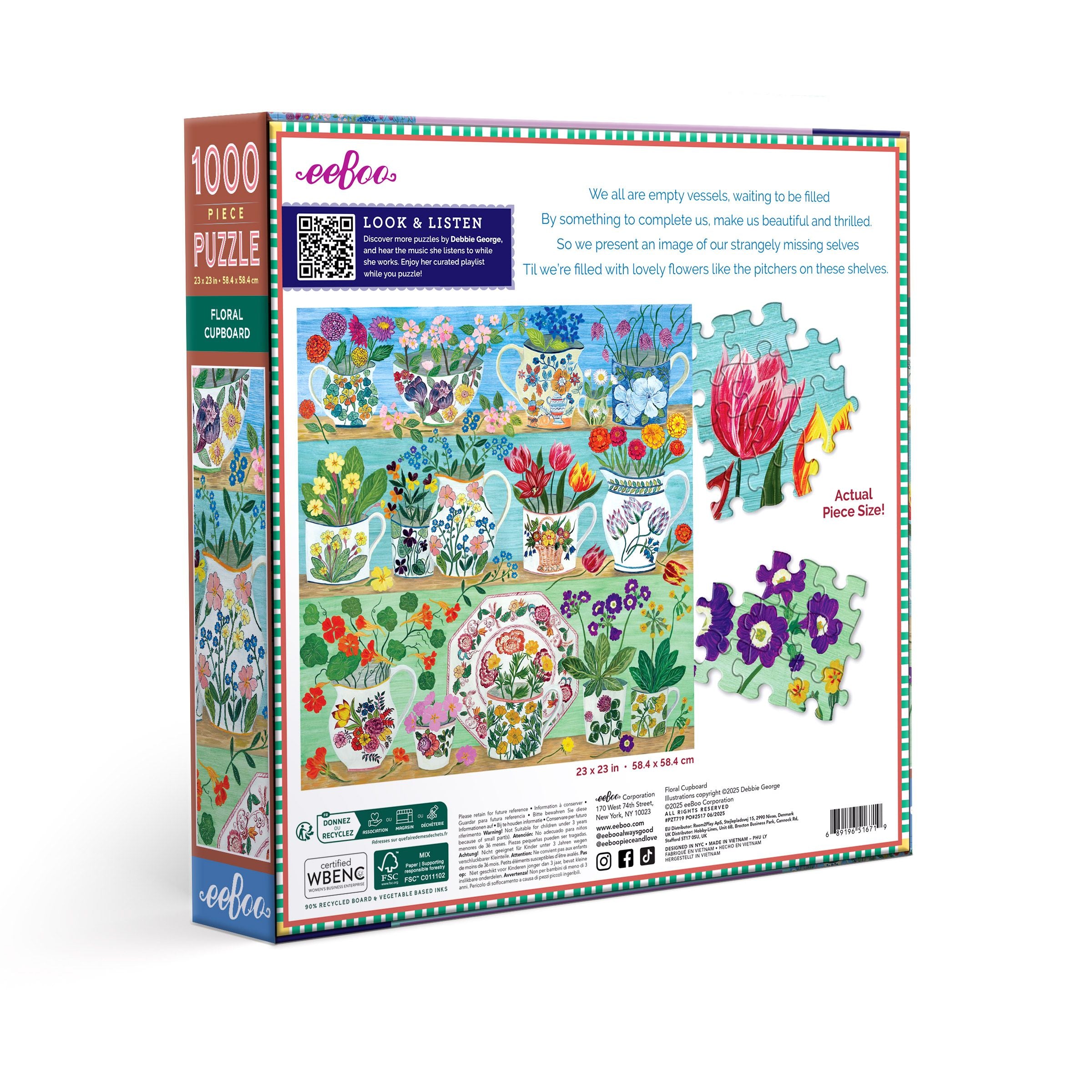 Floral Cupboard 1000 Piece Puzzle