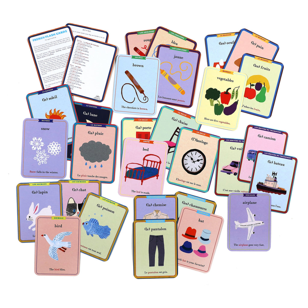 BACK ORDER French Vocabulary Flash Cards