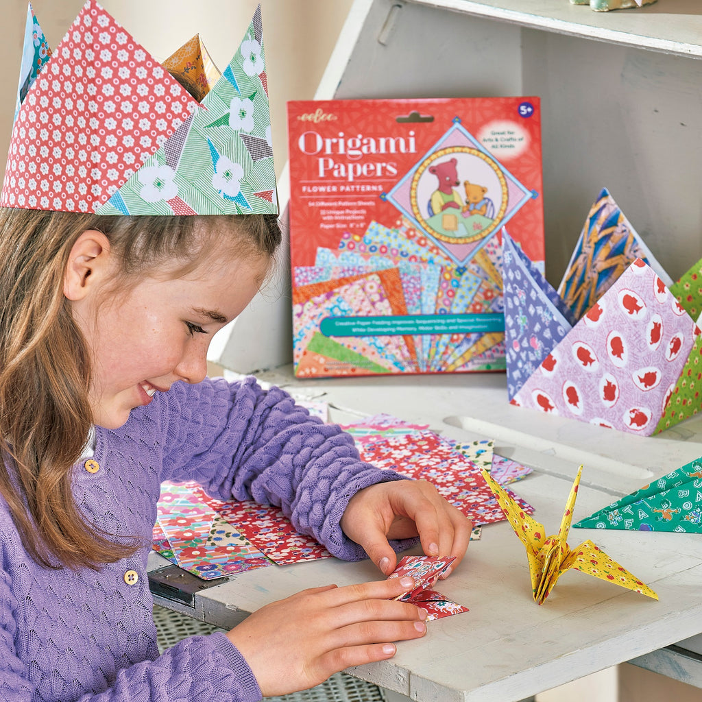 Flower Patterns Origami Papers