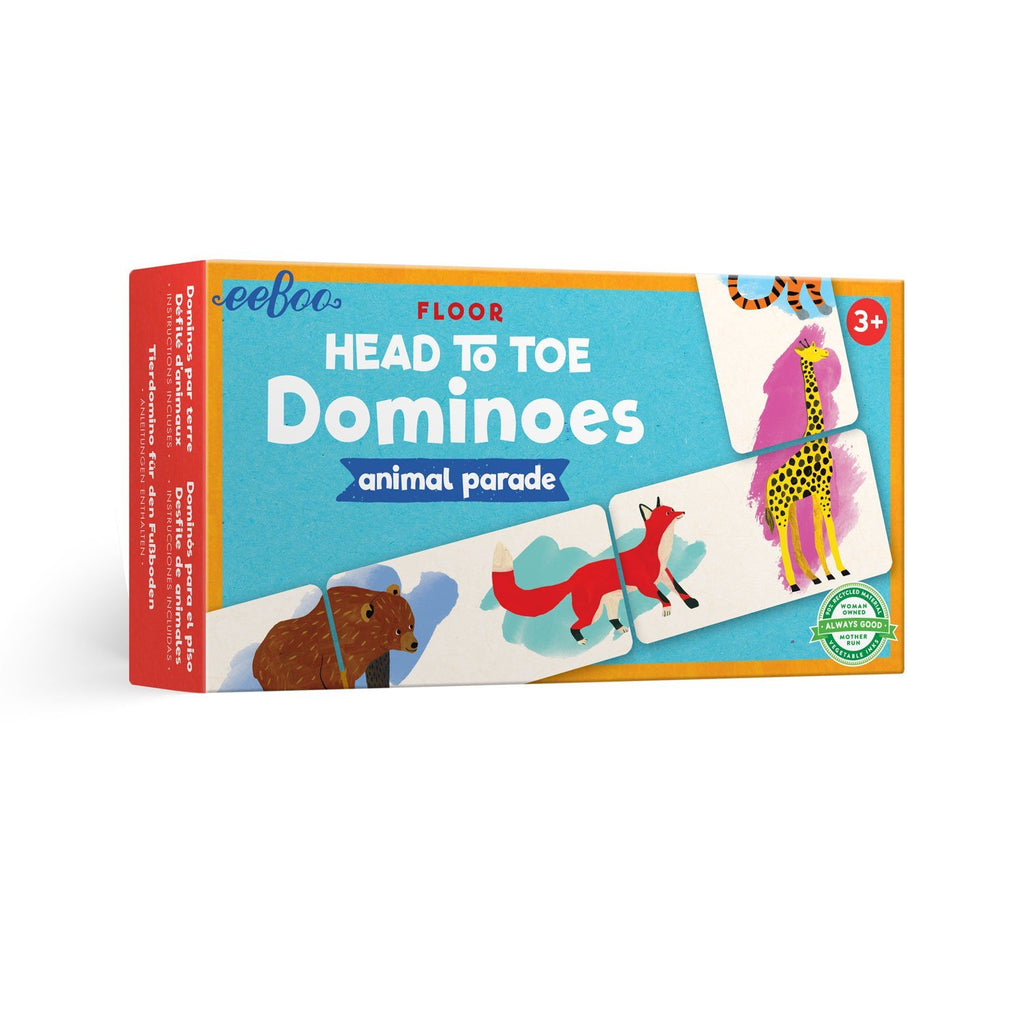 Animal Parade Head to Toe Dominoes