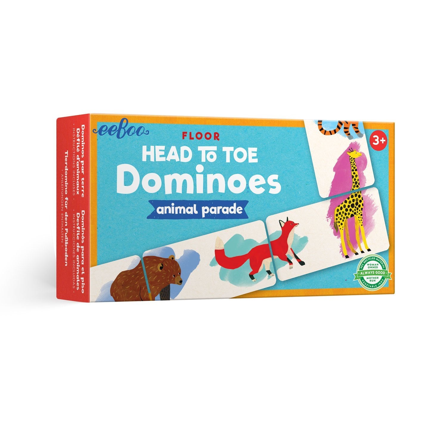 Animal Parade Head to Toe Dominoes