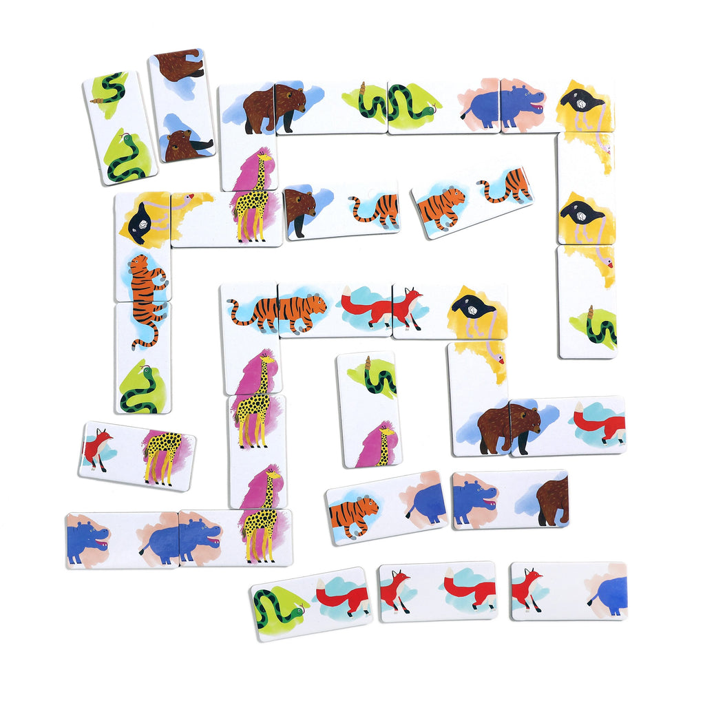 Animal Parade Head to Toe Dominoes