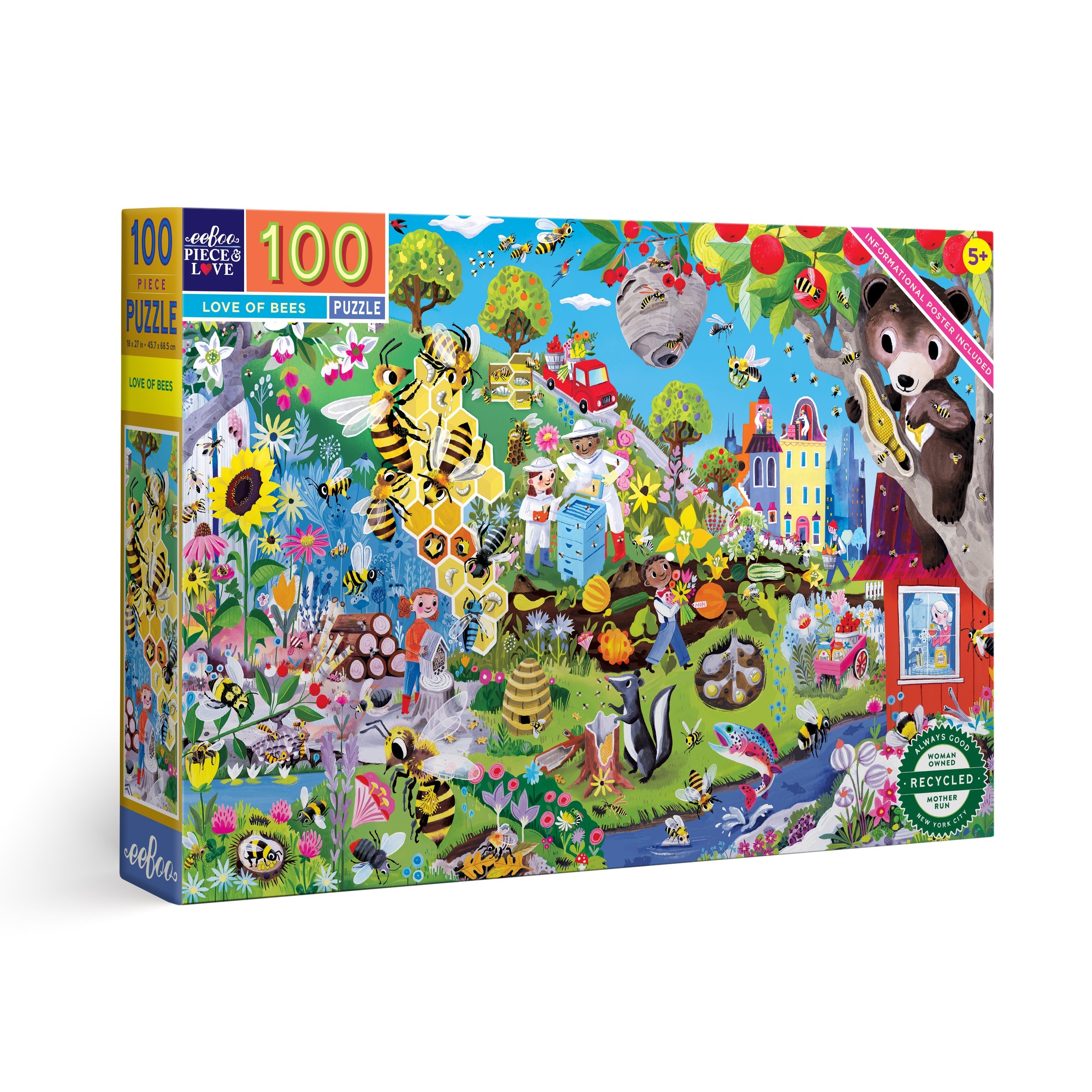 Love of Bees 100pc Jigsaw Puzzle