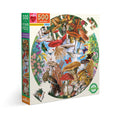 Mushrooms and Butterflies 500 Piece Round Puzzle