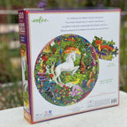 Unicorn Garden 500 Piece Round Puzzle