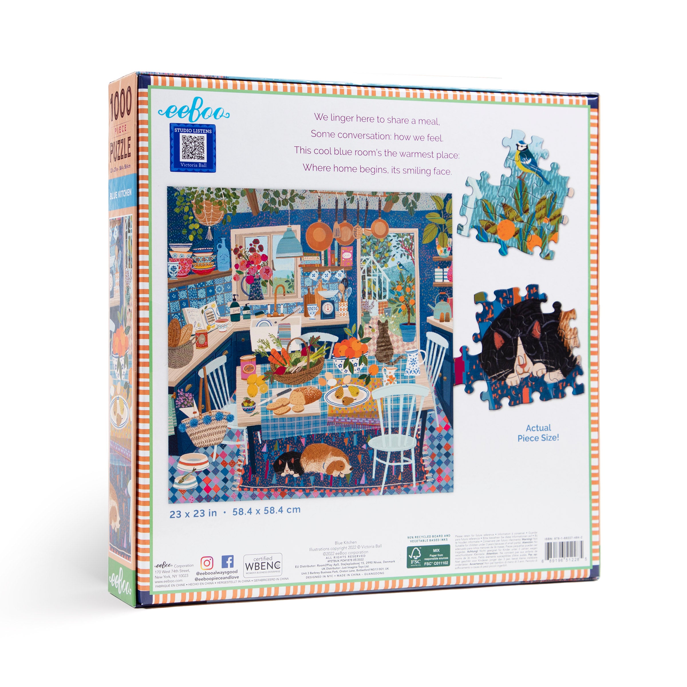 Blue Kitchen 1000 Piece Puzzle