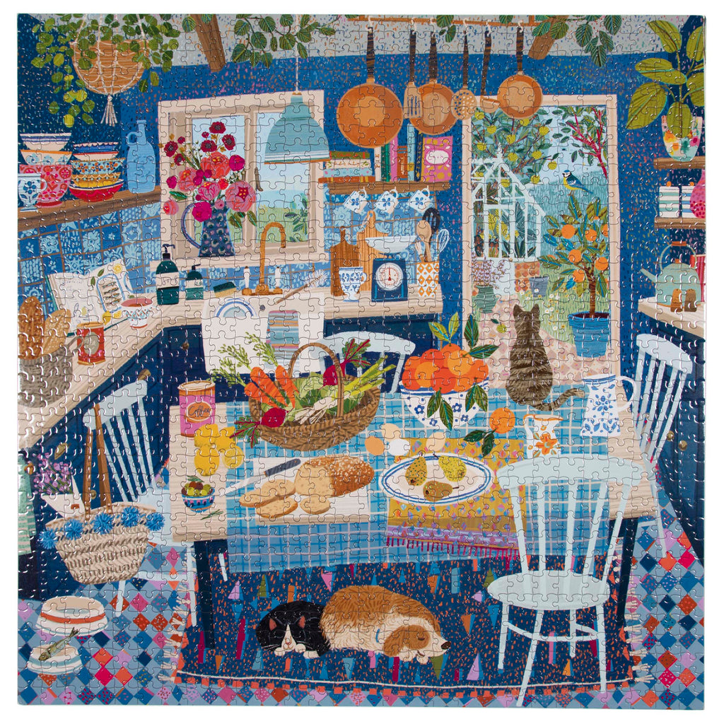Blue Kitchen 1000 Piece Puzzle