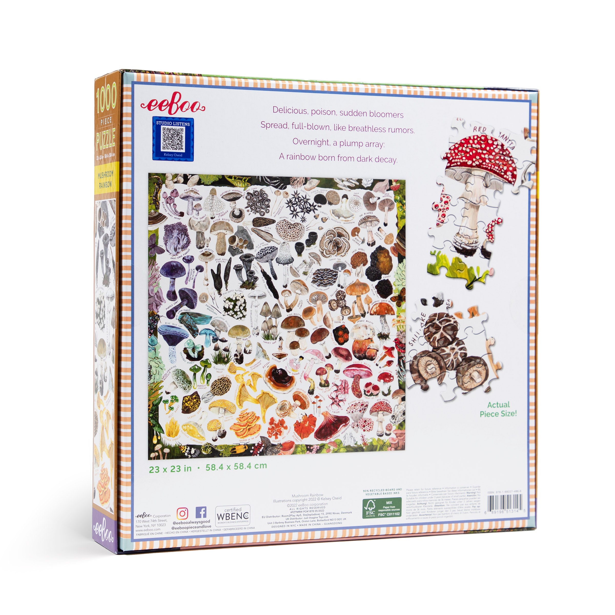 Mushroom Rainbow 1000 Piece Puzzle